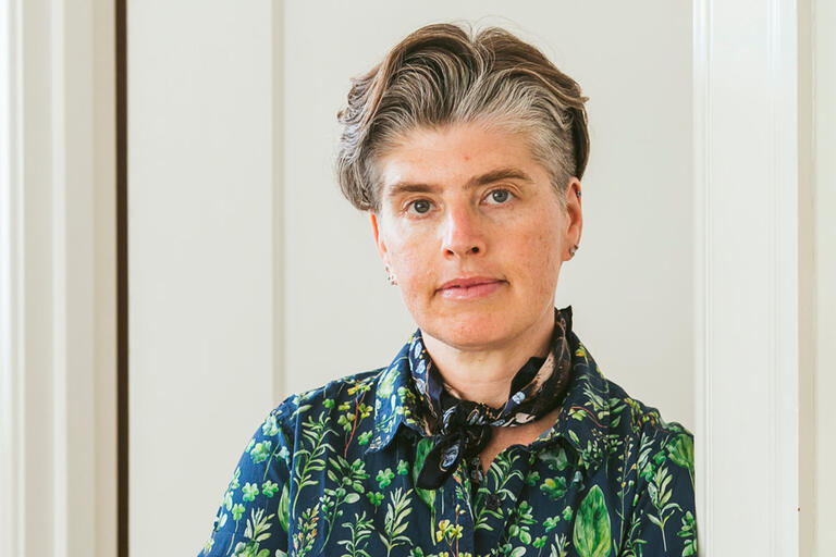 Headshot of woman with short hair